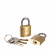 Lifeventure Mini Padlocks (Pack Of 2) Gold