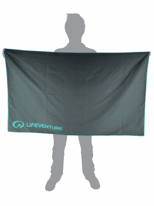 Lifeventure Recycled Softfibre Trek Towel Giant Grey 150 X 90 Cm