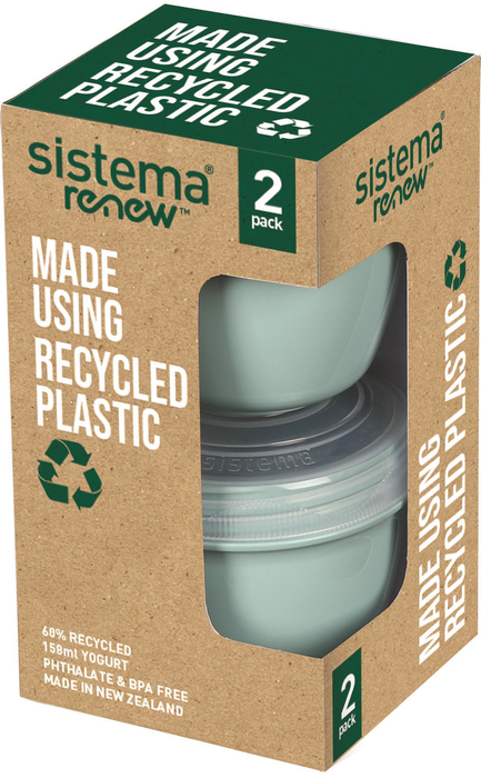 Sistema Renew Yogurt 2 Pack Green/Blue 150 Ml