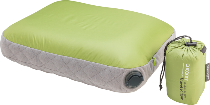 Cocoon Air Core Resekudde Ultralight Mid 35x45 cm Wasabi/Grey - Kudde