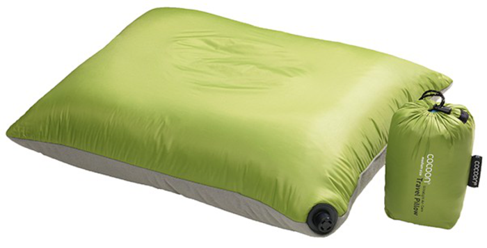 Cocoon Air Core 35 x 45 cm Ultralätt Uppblåsbar Kudde Wasabi/Grey - Kudde